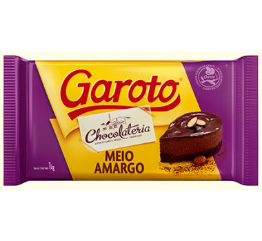 Chocolate Garoto Meio Amargo 1 KG
