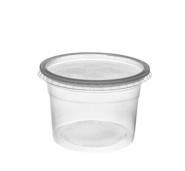 Kit pote+tampa 750 ml  com 25 un Rioplastic