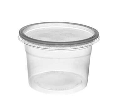Kit pote+tampa 1 lt com 25 un Rioplastic