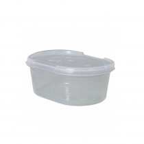 Pote Prack 1,5 Litro Oval Transp. com 25 unidades sem tampa