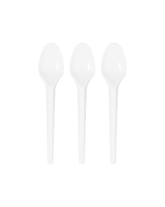 Colher Branca Granel com 1000 unidades Straw Sobremesa