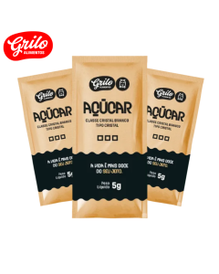 Açucar Sache 5 gr com 336un- Grilo Doce