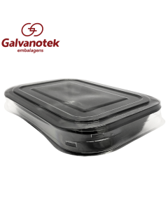 Bandeija Forneável com Tampa 800ml G 240 Pacote 1 un Galvanotek