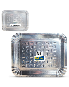Bandeja Laminada Festcolor N1 20 Unidades Bolos e Salgados 
