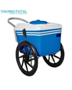 Carrinho de Picolé Azul Tampa Branca T350 Thermototal