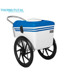 Carrinho de Picolé Branco Tampa Azul T350 Thermototal