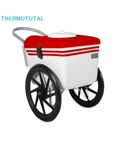 Carrinho de Picolé Branco Tampa Vermelha Thermototal