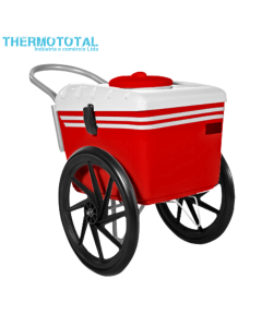 Carrinho de Picolé Vermelho Tampa Branca T350 Thermototal