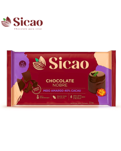 Chocolate Meio Amargo 2,1kg Sicao
