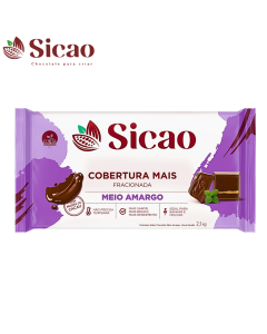 Cobertura Meio Amargo 2,1kg Sicao