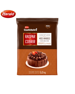 Cobertura Meio Amargo 5kg Raspar e Cobrir Conf Harald