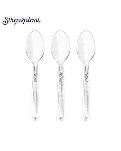 Colher Cristal Reforçada com 50 unidades Straw