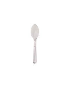 Colher Plástica Refeição Cristal Reforçada Cx 500 unidades