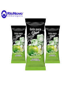 Gelo Sabor Maça Verde 250 gr Rio Novo