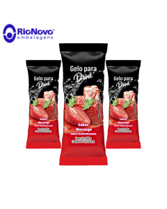 Gelo Sabor Morango 250 gr Rio Novo