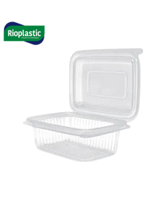 Kit pote retangular 1 lt com 24 un Rioplastic