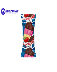 Saquinho Picolé Napolitano Bopp 250g Rio Novo