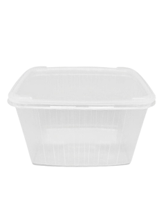 Pote Transparente Retangular 1 Lt com 30 un Kopus