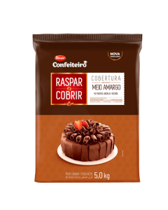 Cobertura Meio Amargo 5kg Raspar e Cobrir Conf Harald