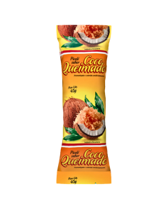 Saquinho Picolé Coco Queimado Bopp 250g Rio Novo