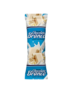 Saquinho Picolé Chocolate Branco Bopp 250g Rio Novo