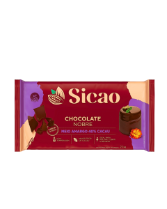 Chocolate Meio Amargo 2,1kg Sicao