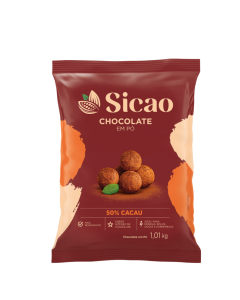 Chocolate em pó 50% 1,01kg Sicao
