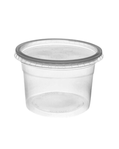 Kit pote+tampa 1 lt com 25 un Rioplastic
