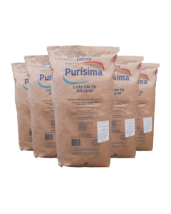Kit 5 Leite em Pó Integral Purísima 25 Kg